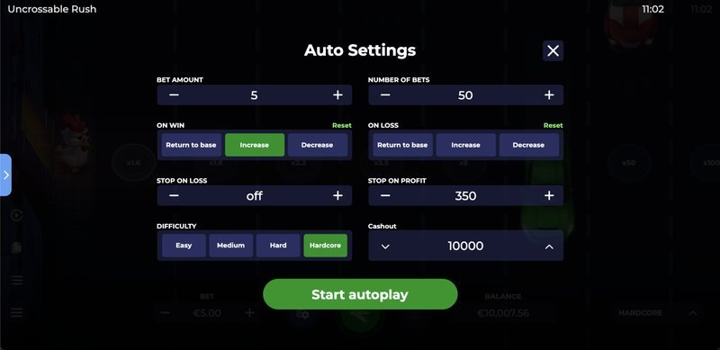 Best uncrossable rush slot in Chile